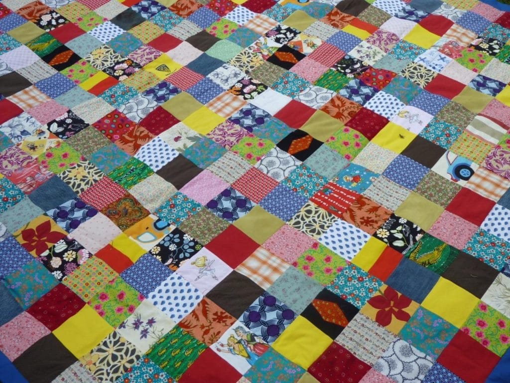 Couverture Patchwork coloré