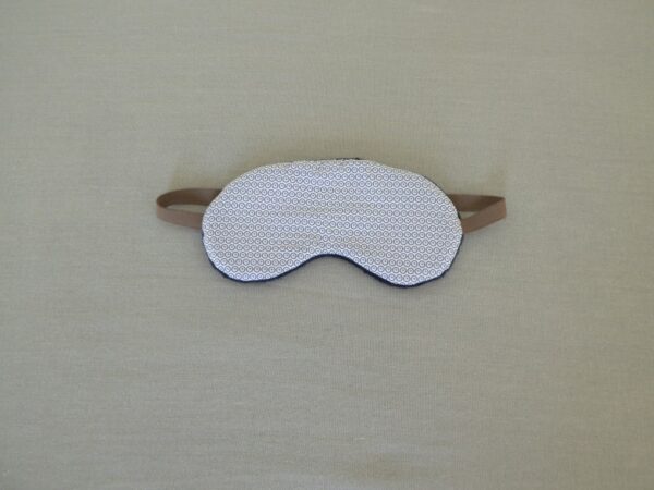 Masque de sommeil imprimé ronds bleus