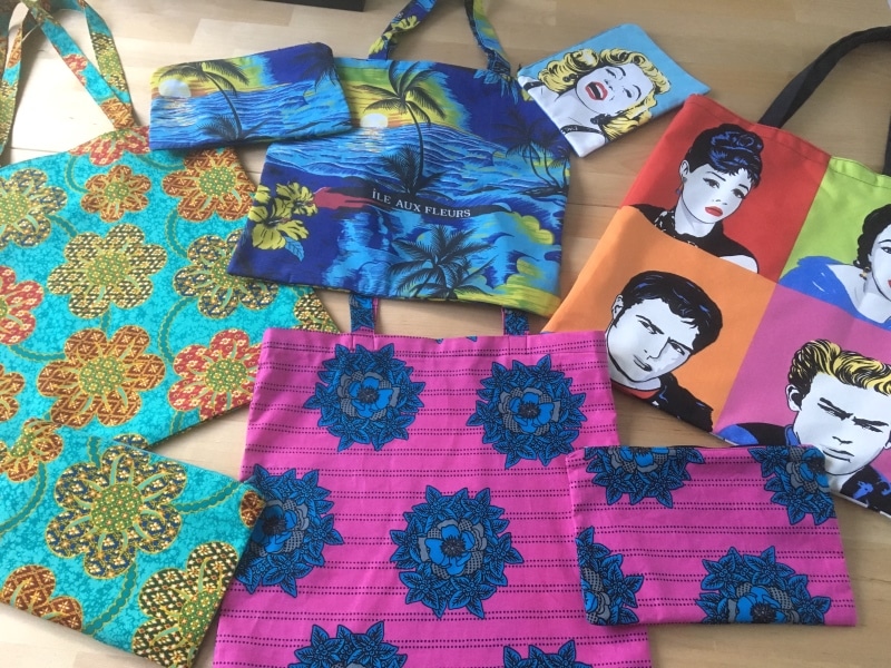 Serie de pochettes et tote-bag