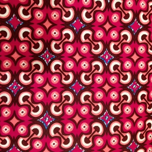 tissu wax bag pois roses