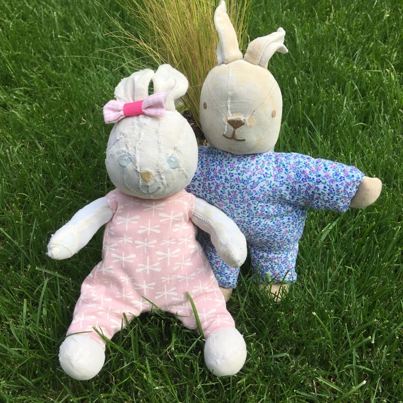 papa et maman lapin réparés
