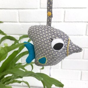 Boite à musique poisson gris
