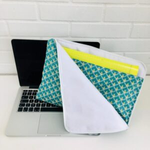 Pochette ordinateur fermeture zippée avec poche rangement de document
