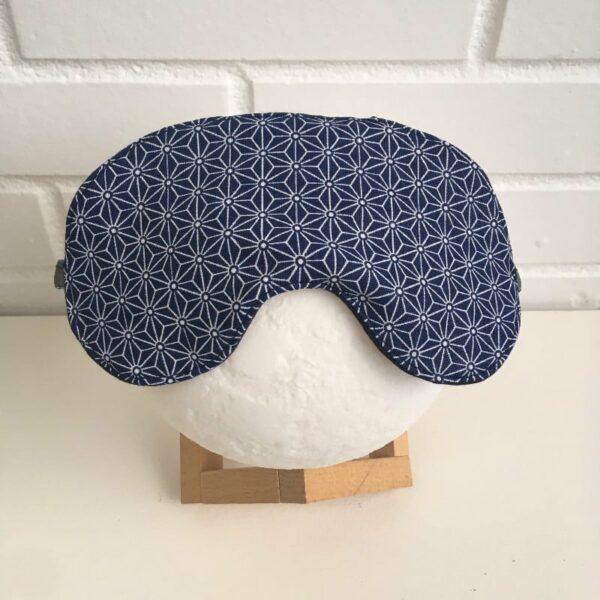 Masque de sommeil etoiles bleues marine